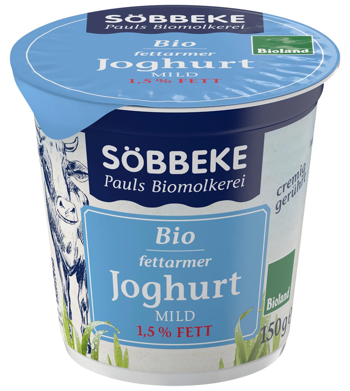 Söbbeke 1,5% Becher natur Joghurt 150g