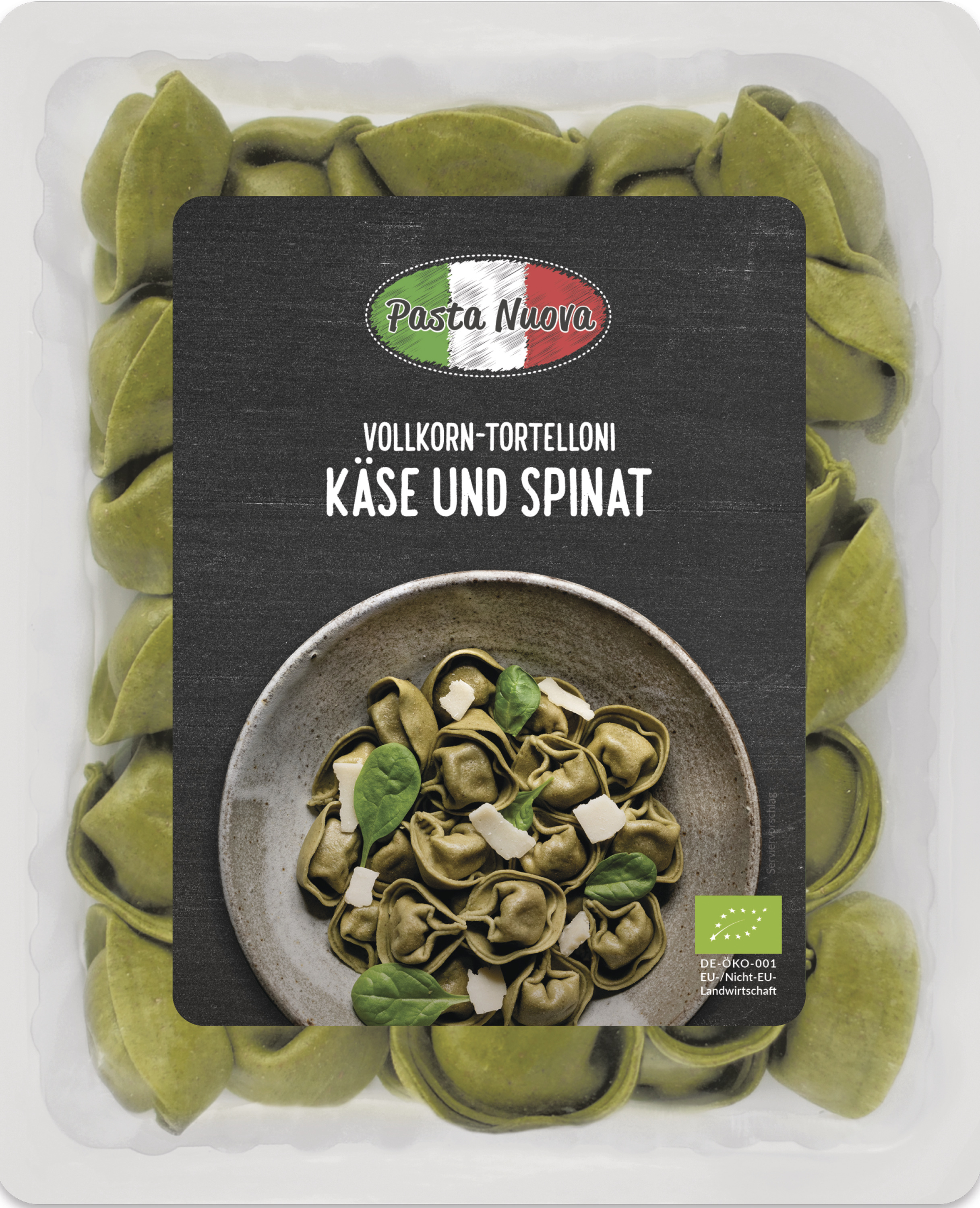 Bio Vollkorn Tortellini verdi Spinat-Käse