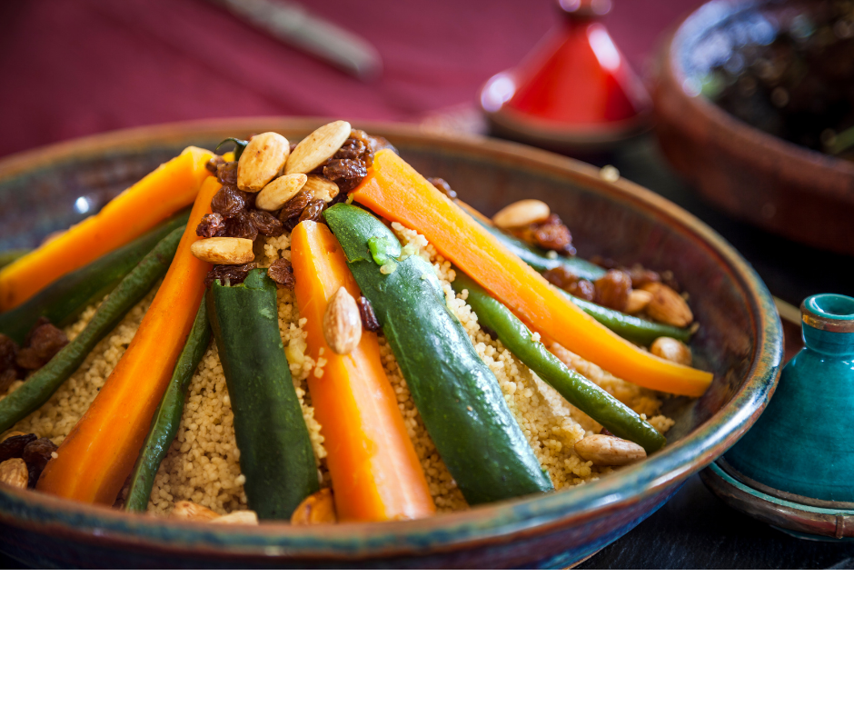 Gedünstetes Gemüse mit Couscous