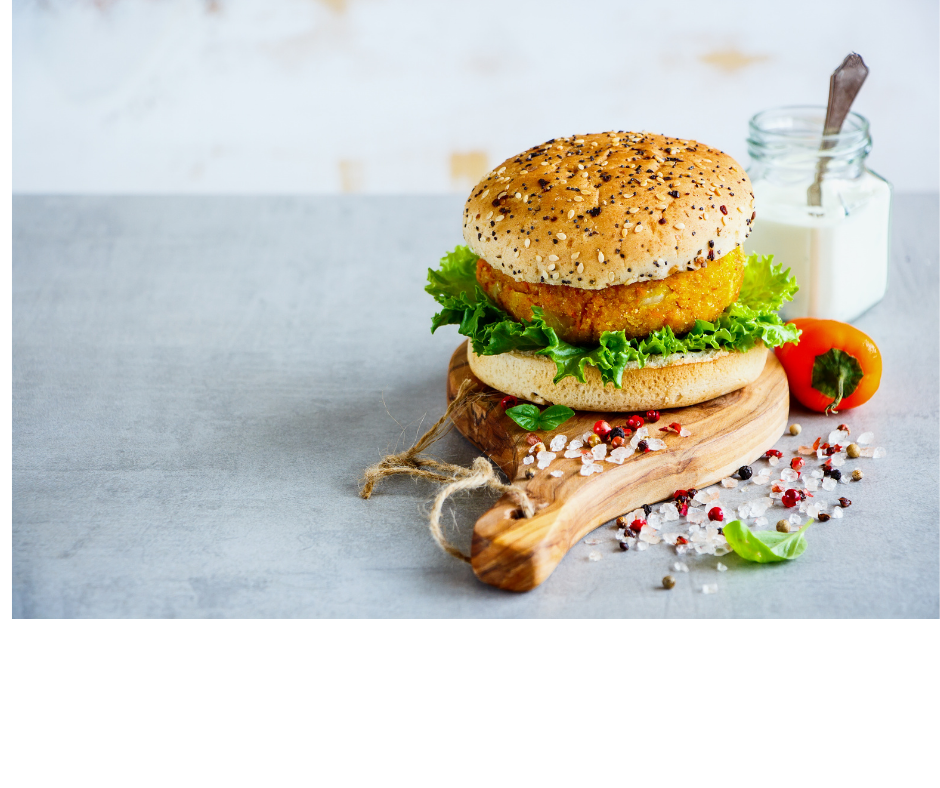 Blumenkohl-Burger mit Currycreme